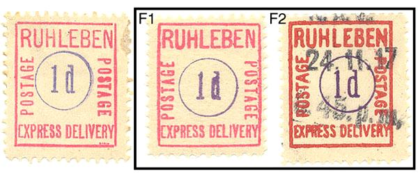 genuine and two forgeries