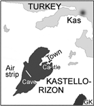 Kastellorizon map
