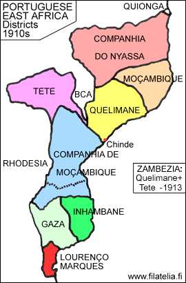 Map of the districts
