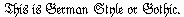 Picture of font